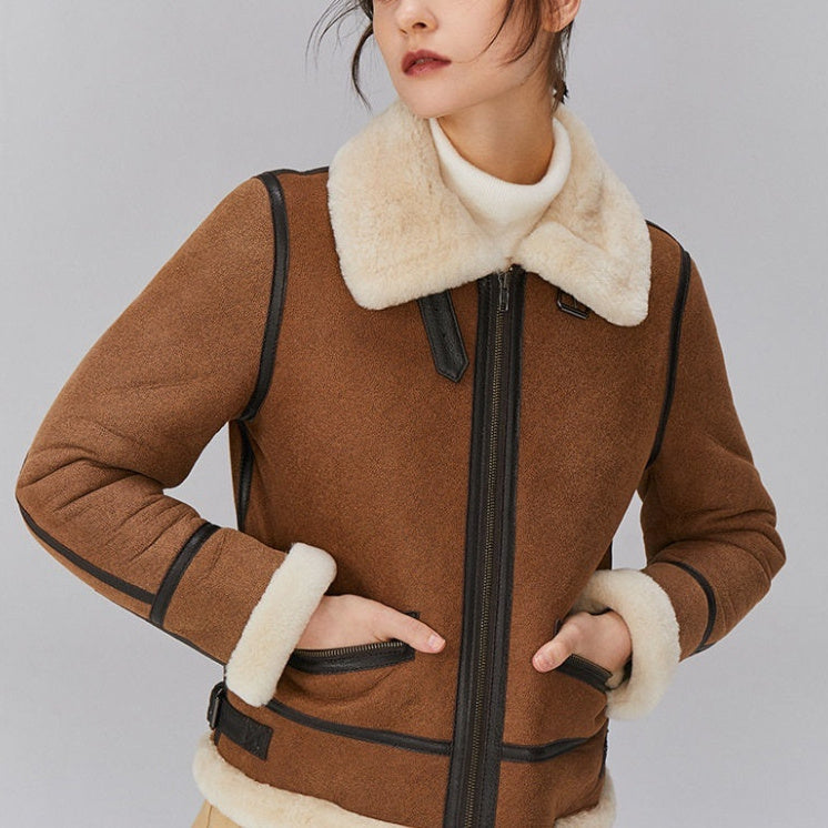 Manteau Femme Fourrure – Manches Longues